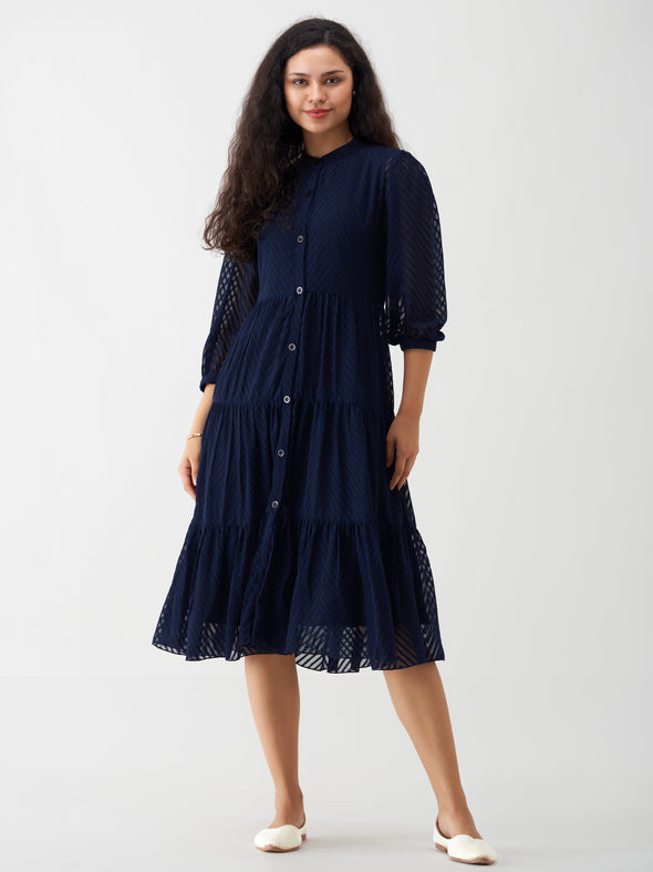 Women Polyster Plain & Solid Dress