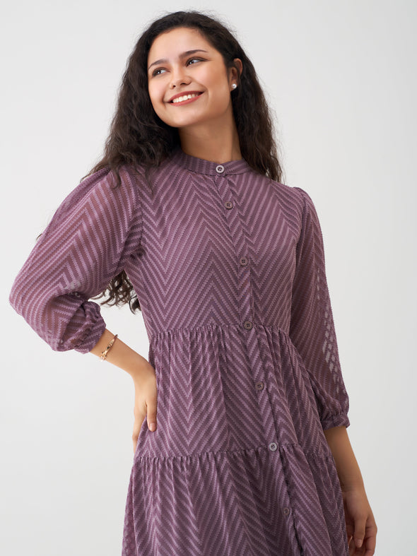 Women Polyster Plain & Solid Dress