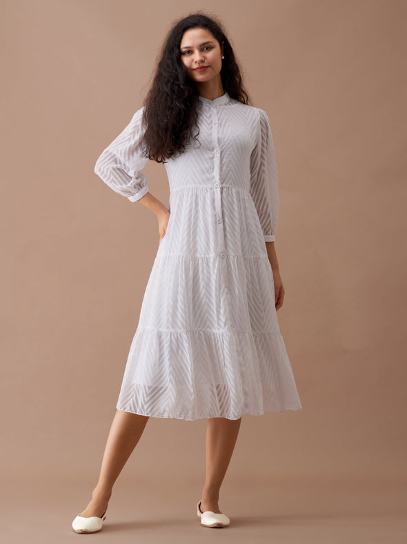 Women Polyster Plain & Solid Dress