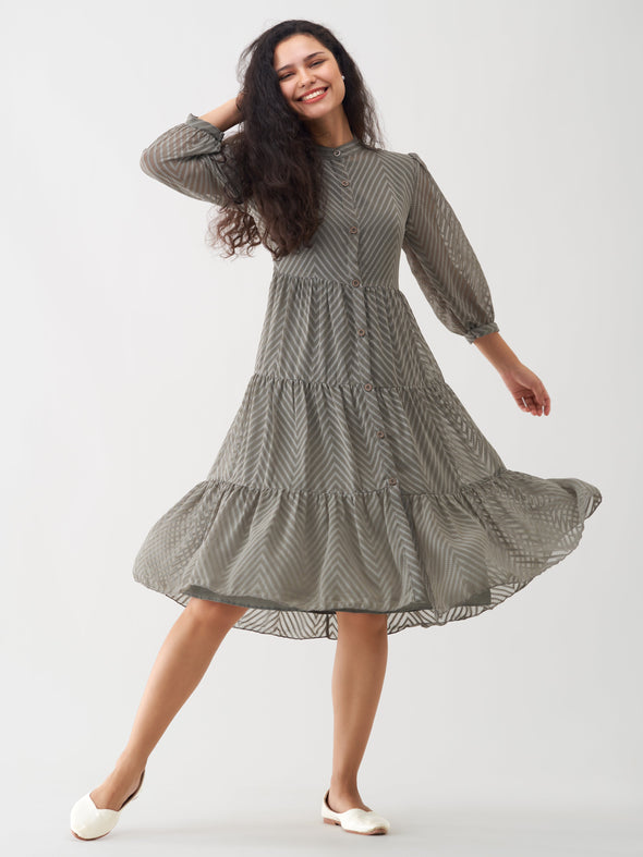 Women Polyster Plain & Solid Dress
