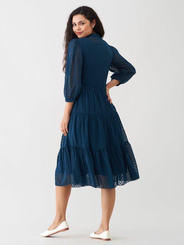 Women Polyster Plain & Solid Dress