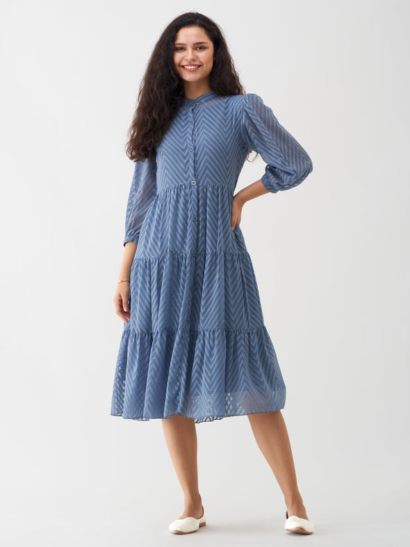 Women Polyster Plain & Solid Dress