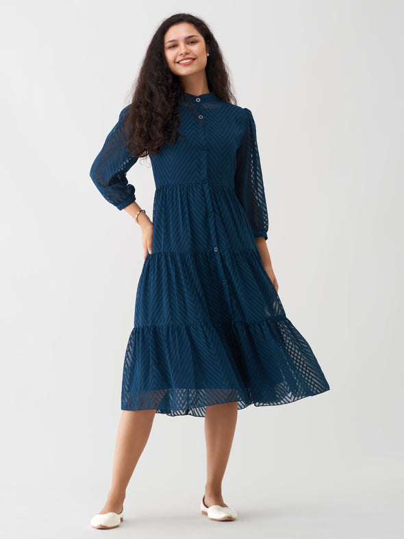 Women Polyster Plain & Solid Dress