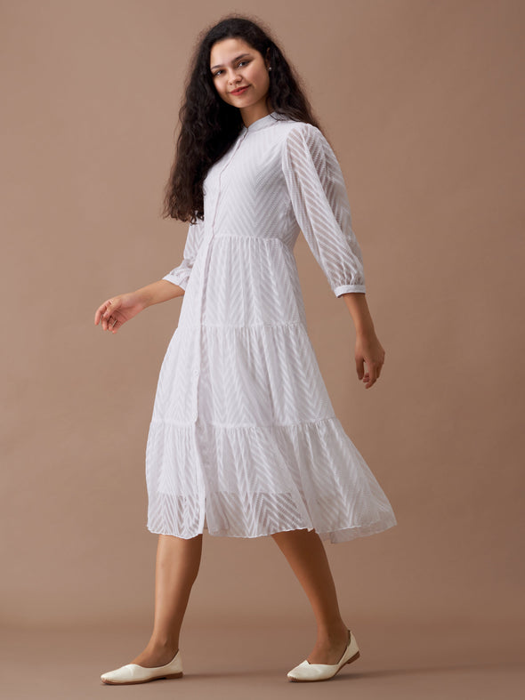 Women Polyster Plain & Solid Dress