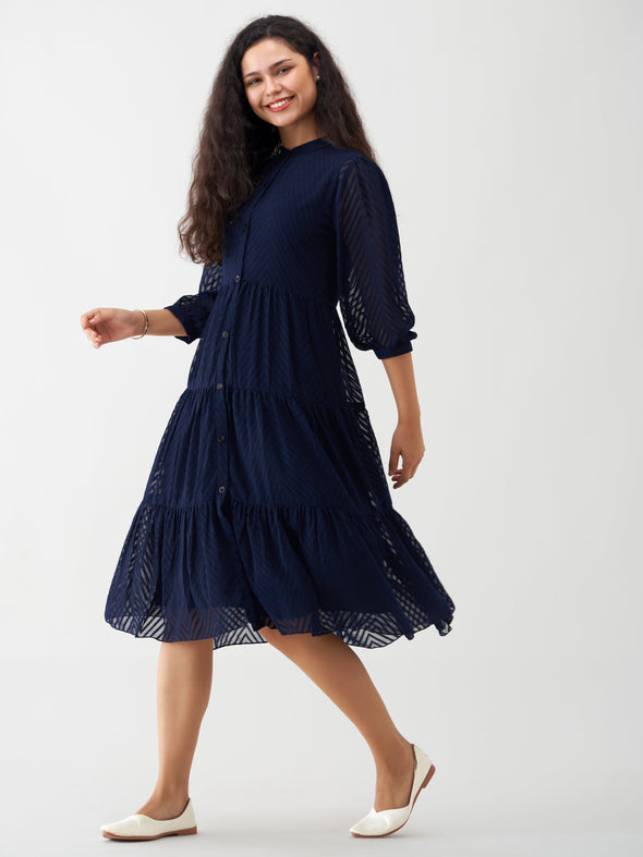 Women Polyster Plain & Solid Dress