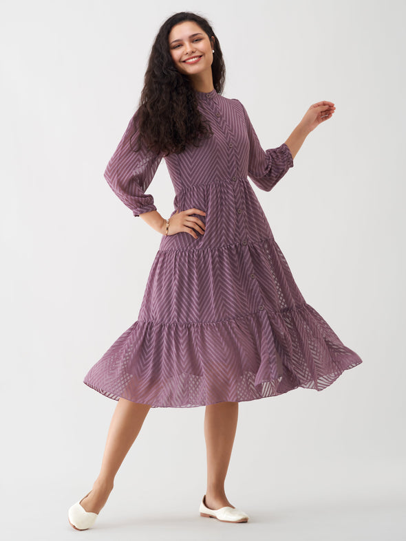 Women Polyster Plain & Solid Dress