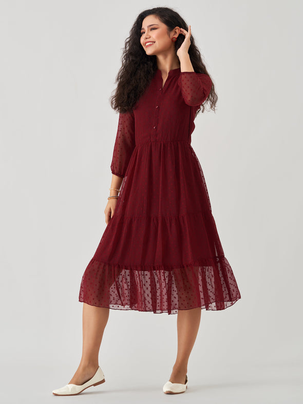 Polyster Plain & Solid Dress For Women