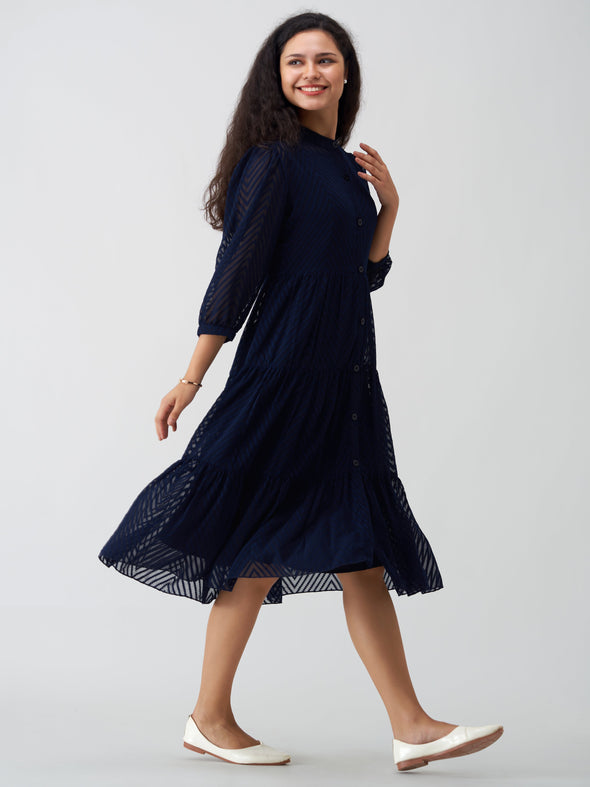 Women Polyster Plain & Solid Dress