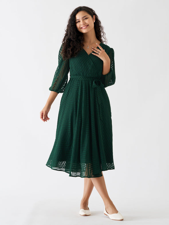 Fancy Plain & Solid  Designer Dress For women