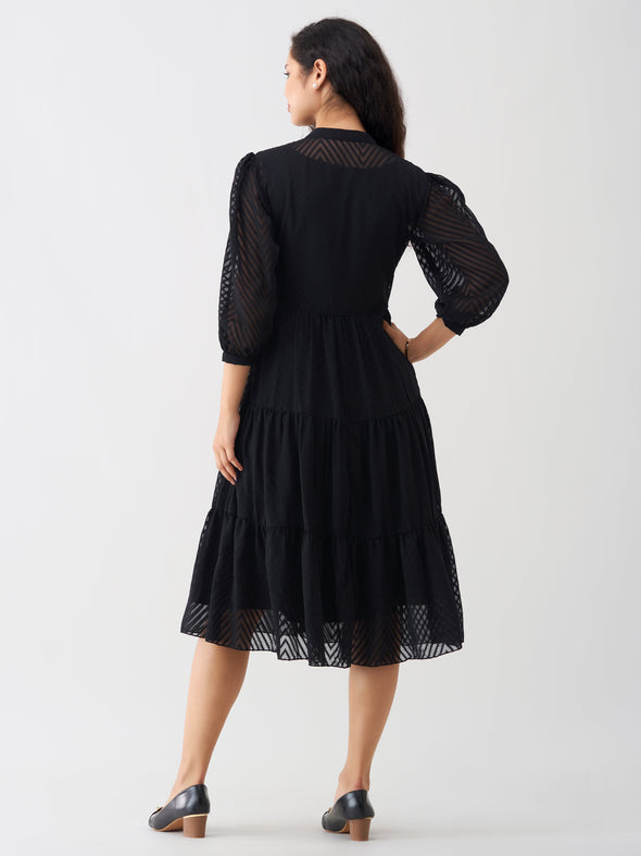 Women Polyster Plain & Solid Dress