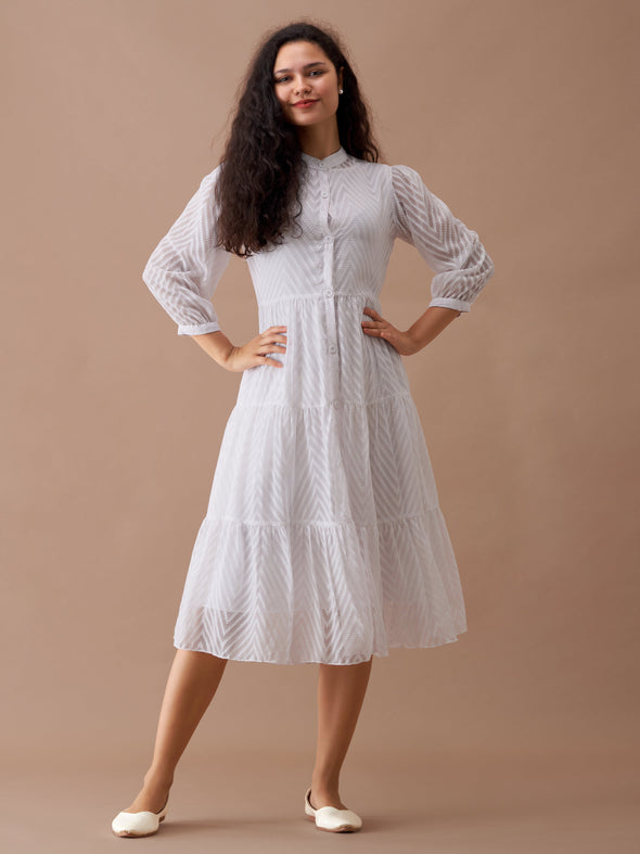 Women Polyster Plain & Solid Dress