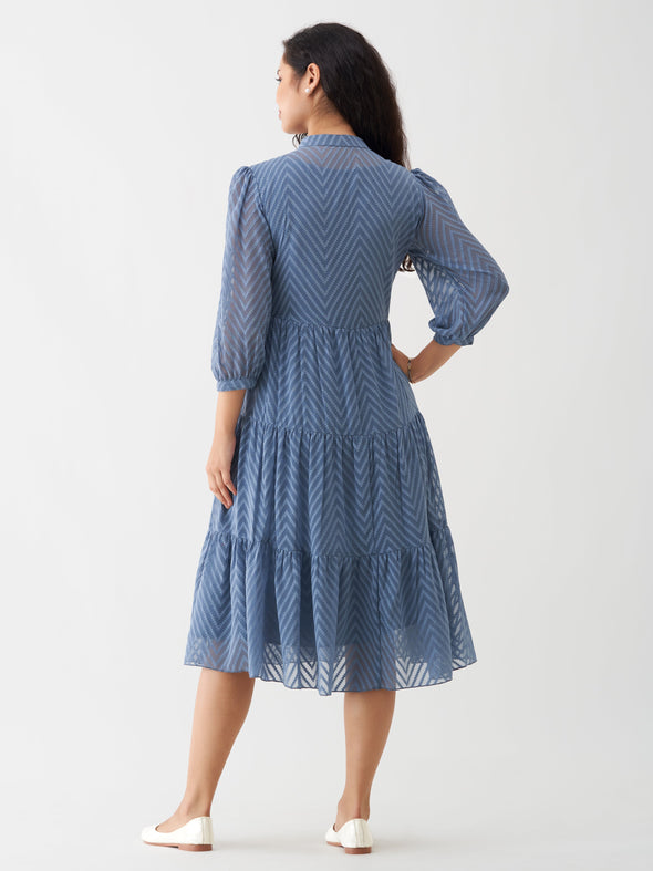 Women Polyster Plain & Solid Dress
