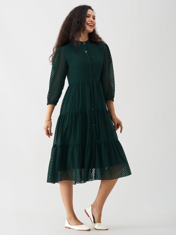 Women Polyster Plain & Solid Dress