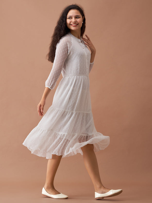 Polyster Plain & Solid Dress For Women