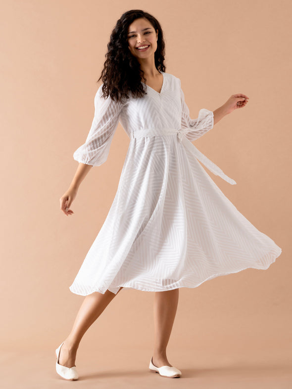 Fancy Plain & Solid  Designer Dress For women