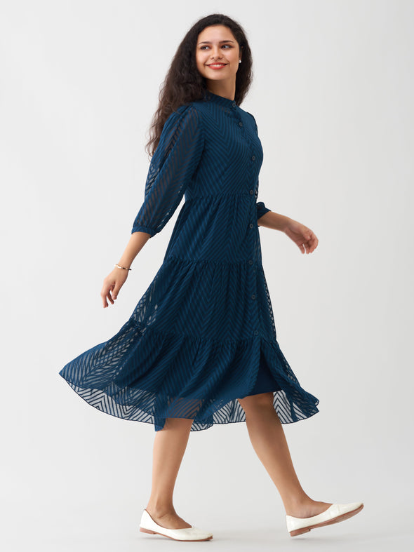 Women Polyster Plain & Solid Dress