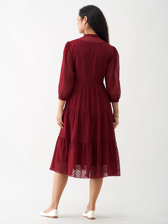 Women Polyster Plain & Solid Dress