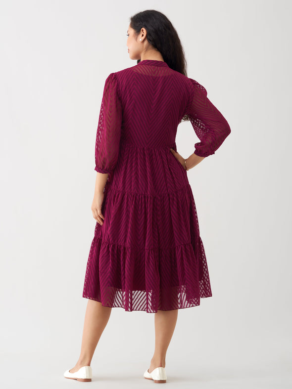 Women Polyster Plain & Solid Dress