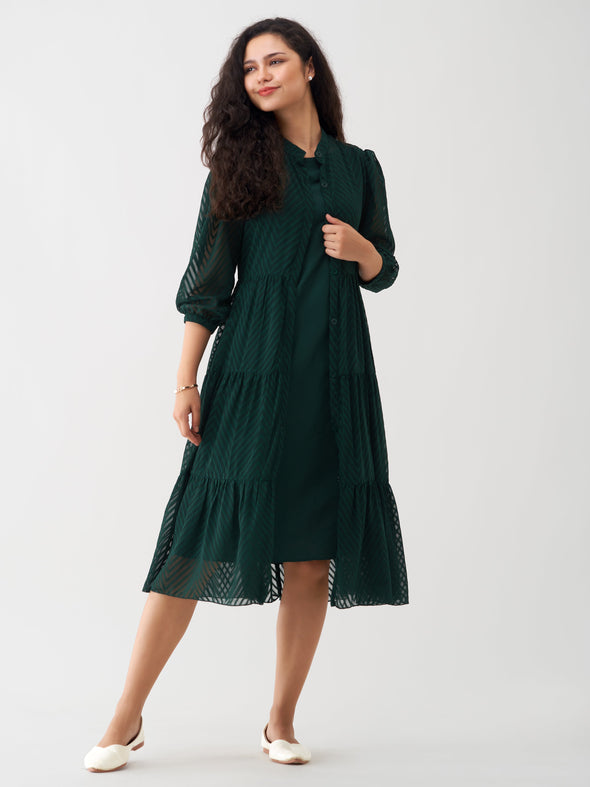 Women Polyster Plain & Solid Dress