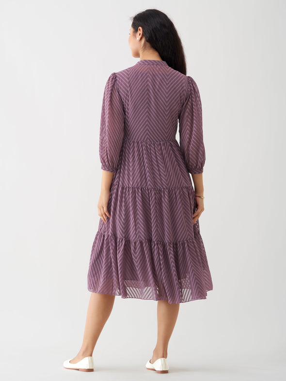 Women Polyster Plain & Solid Dress