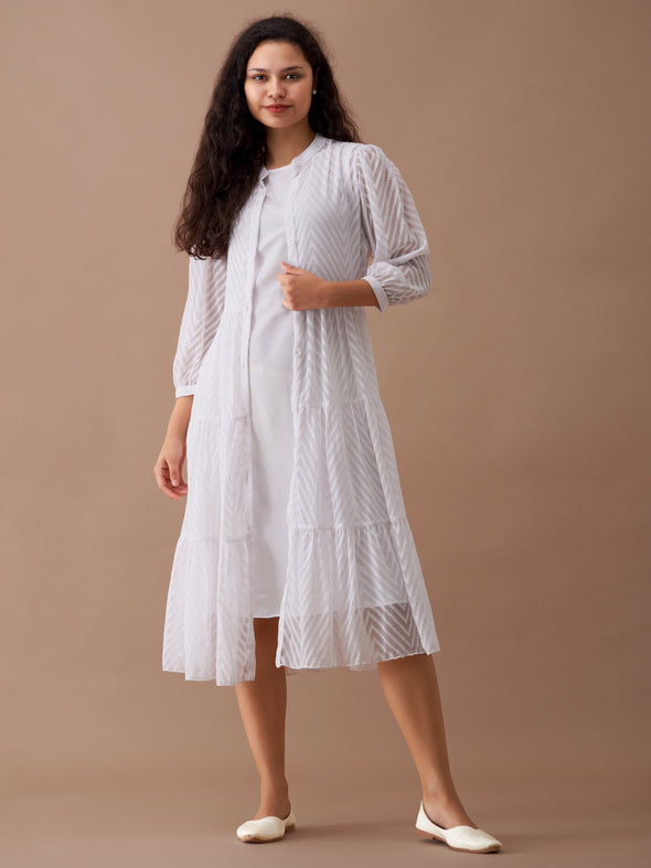 Women Polyster Plain & Solid Dress