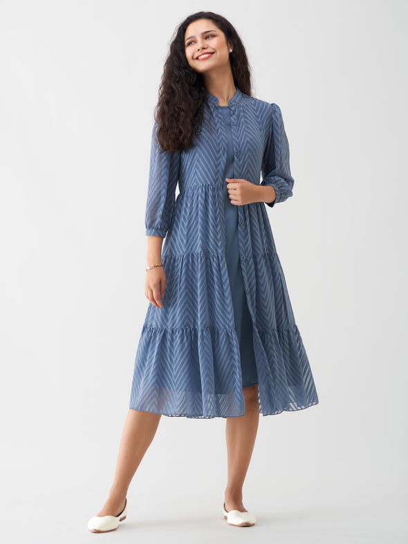 Women Polyster Plain & Solid Dress