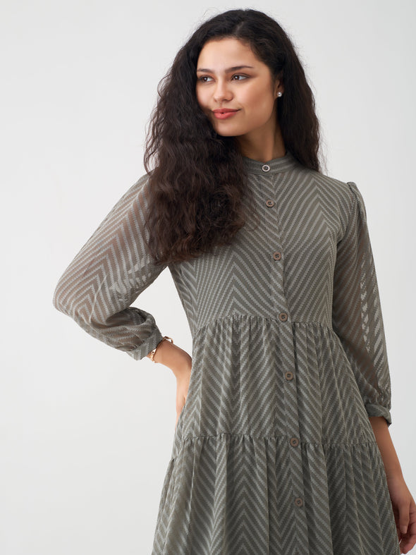 Women Polyster Plain & Solid Dress