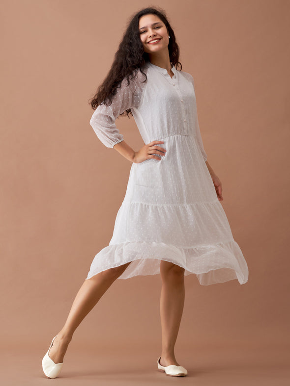 Polyster Plain & Solid Dress For Women