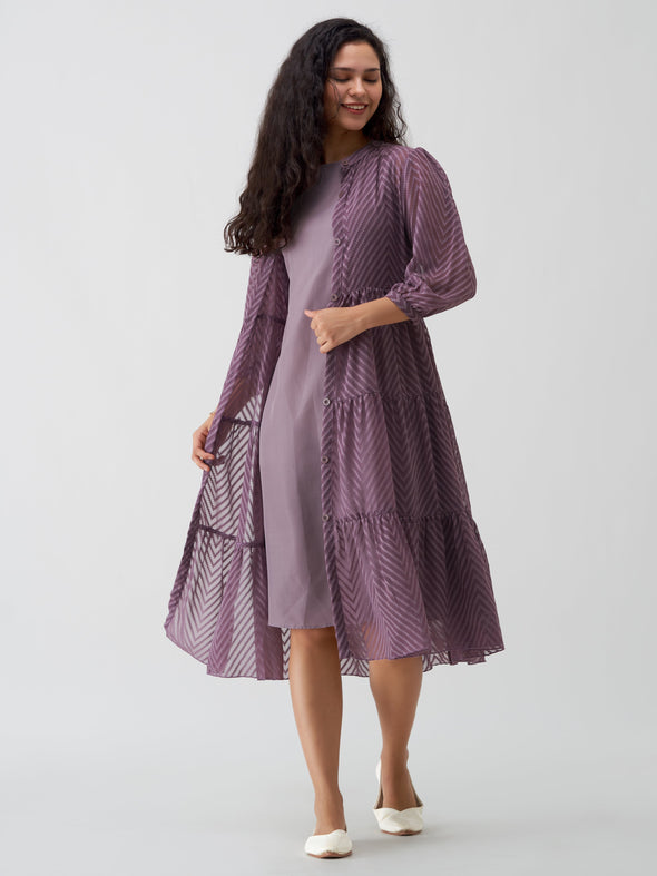 Women Polyster Plain & Solid Dress
