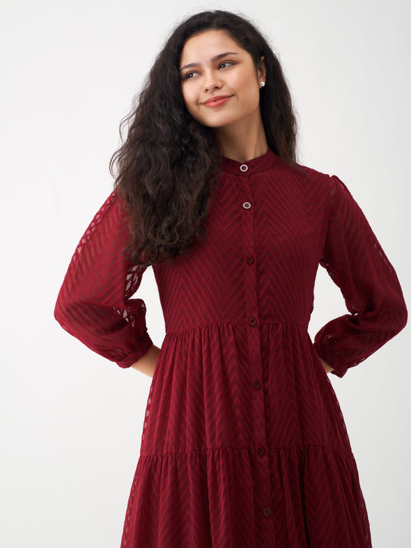 Women Polyster Plain & Solid Dress