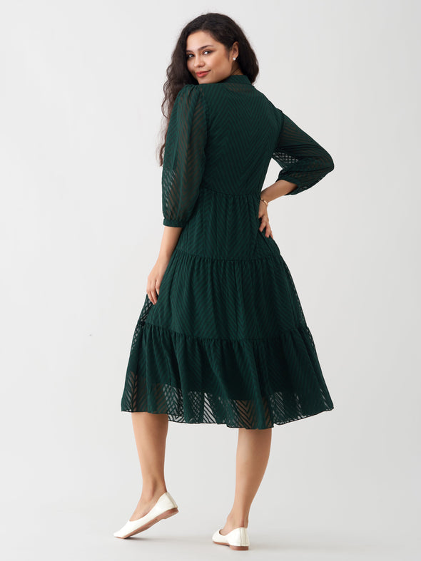 Women Polyster Plain & Solid Dress