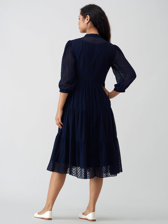 Women Polyster Plain & Solid Dress