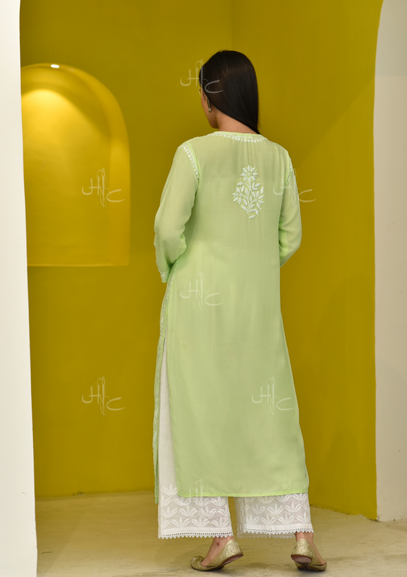 Bahira Chikankari Modal Straight Kurta