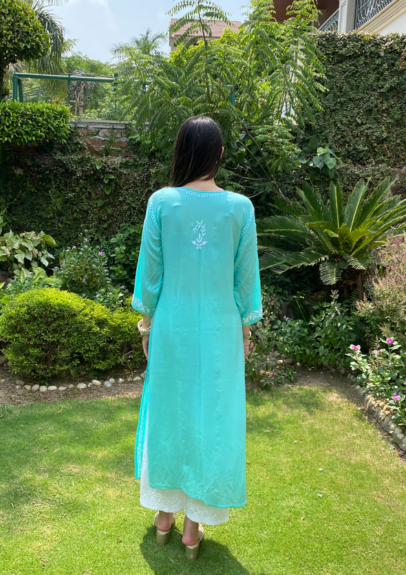 Inayat Chikankari Modal Straight Kurta